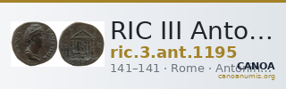 RIC III Antoninus Pius 1195 — CANOA