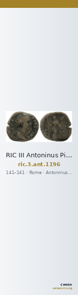 RIC III Antoninus Pius 1196 — CANOA