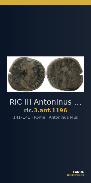RIC III Antoninus Pius 1196 — CANOA