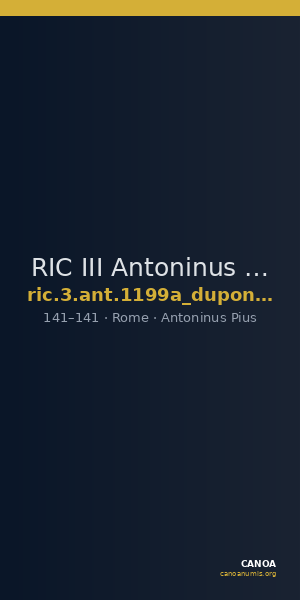 RIC III Antoninus Pius 1199a (dupondius) — CANOA