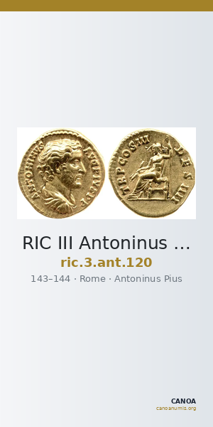 RIC III Antoninus Pius 120 — CANOA