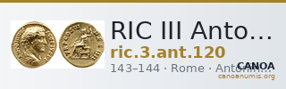 RIC III Antoninus Pius 120 — CANOA