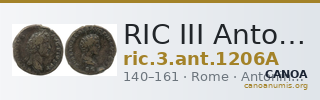 RIC III Antoninus Pius 1206A — CANOA