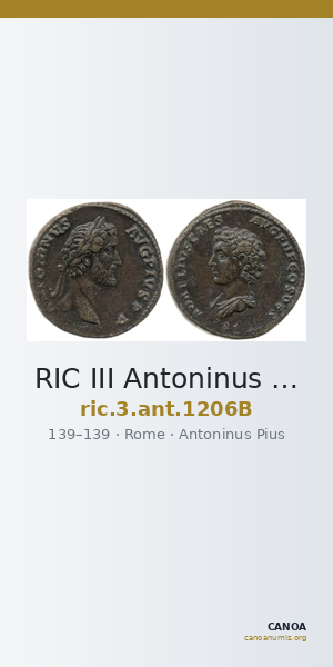 RIC III Antoninus Pius 1206B — CANOA
