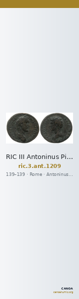 RIC III Antoninus Pius 1209 — CANOA