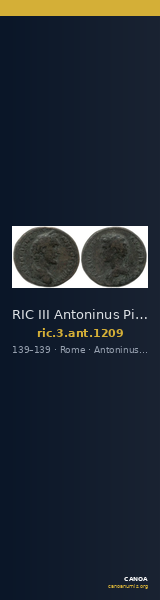 RIC III Antoninus Pius 1209 — CANOA