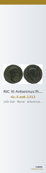 RIC III Antoninus Pius 1211 — CANOA