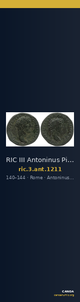 RIC III Antoninus Pius 1211 — CANOA