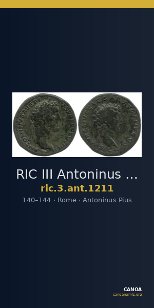 RIC III Antoninus Pius 1211 — CANOA