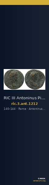 RIC III Antoninus Pius 1212 — CANOA