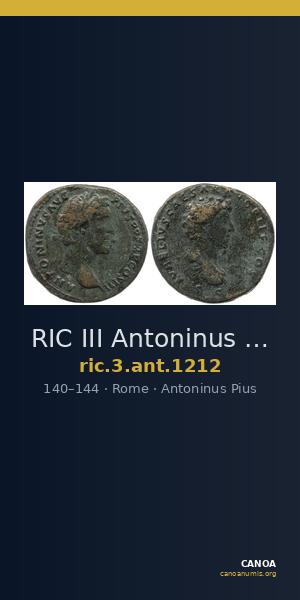 RIC III Antoninus Pius 1212 — CANOA