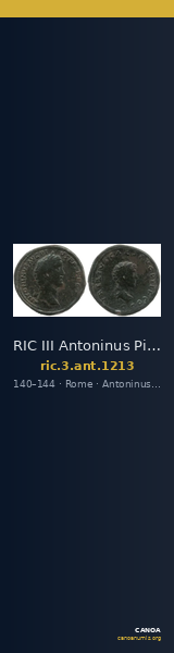 RIC III Antoninus Pius 1213 — CANOA