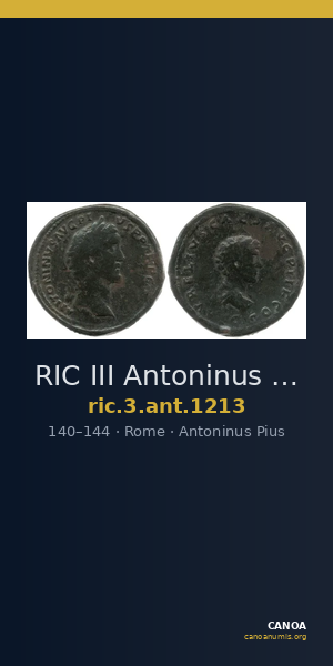 RIC III Antoninus Pius 1213 — CANOA