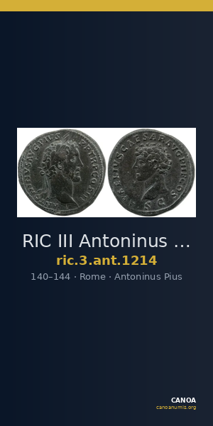 RIC III Antoninus Pius 1214 — CANOA