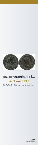 RIC III Antoninus Pius 1219 — CANOA