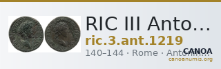 RIC III Antoninus Pius 1219 — CANOA