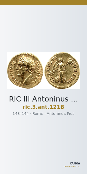 RIC III Antoninus Pius 121B — CANOA