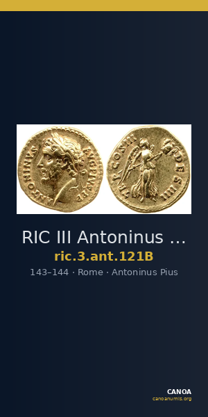 RIC III Antoninus Pius 121B — CANOA