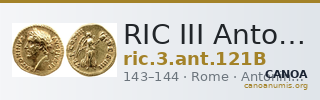 RIC III Antoninus Pius 121B — CANOA