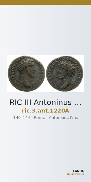 RIC III Antoninus Pius 1220A — CANOA