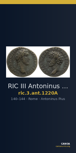 RIC III Antoninus Pius 1220A — CANOA
