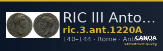 RIC III Antoninus Pius 1220A — CANOA