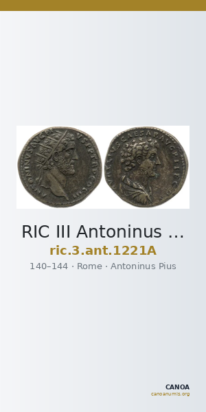 RIC III Antoninus Pius 1221A — CANOA
