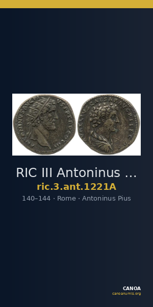 RIC III Antoninus Pius 1221A — CANOA