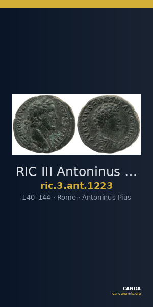 RIC III Antoninus Pius 1223 — CANOA