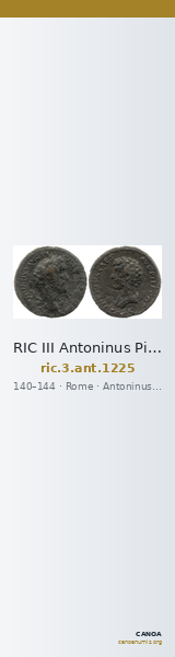 RIC III Antoninus Pius 1225 — CANOA