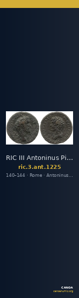 RIC III Antoninus Pius 1225 — CANOA