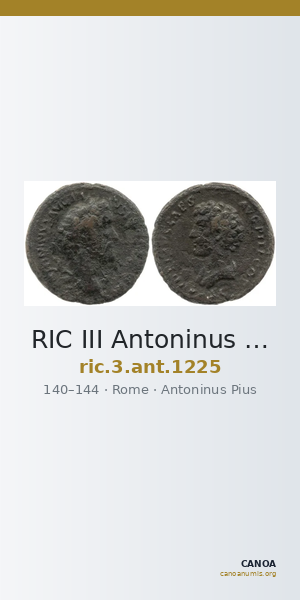 RIC III Antoninus Pius 1225 — CANOA