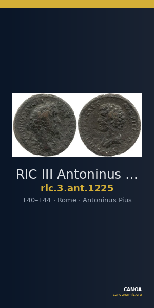 RIC III Antoninus Pius 1225 — CANOA