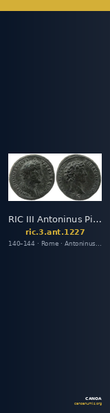RIC III Antoninus Pius 1227 — CANOA