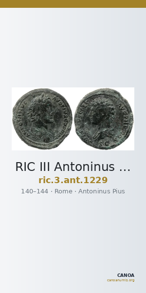RIC III Antoninus Pius 1229 — CANOA