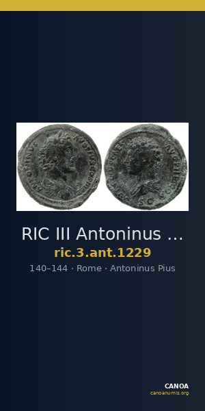 RIC III Antoninus Pius 1229 — CANOA