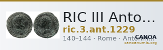 RIC III Antoninus Pius 1229 — CANOA