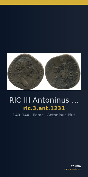 RIC III Antoninus Pius 1231 — CANOA