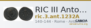 RIC III Antoninus Pius 1232A — CANOA