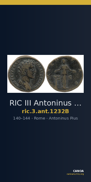 RIC III Antoninus Pius 1232B — CANOA