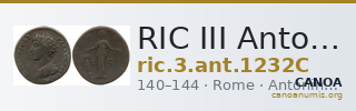 RIC III Antoninus Pius 1232C — CANOA