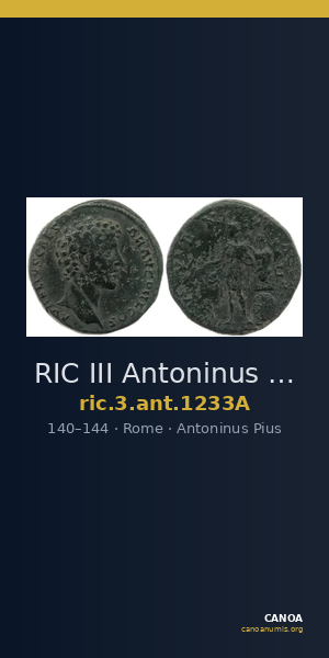 RIC III Antoninus Pius 1233A — CANOA
