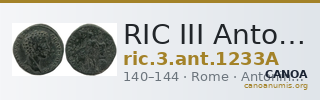 RIC III Antoninus Pius 1233A — CANOA