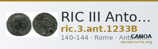 RIC III Antoninus Pius 1233B — CANOA