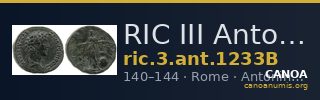 RIC III Antoninus Pius 1233B — CANOA