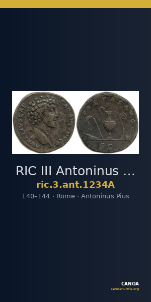 RIC III Antoninus Pius 1234A — CANOA