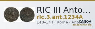RIC III Antoninus Pius 1234A — CANOA
