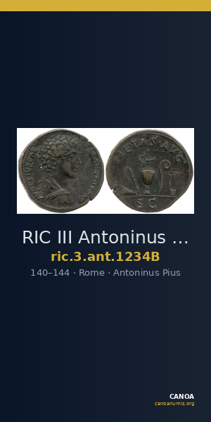RIC III Antoninus Pius 1234B — CANOA