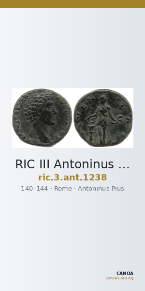RIC III Antoninus Pius 1238 — CANOA