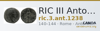 RIC III Antoninus Pius 1238 — CANOA